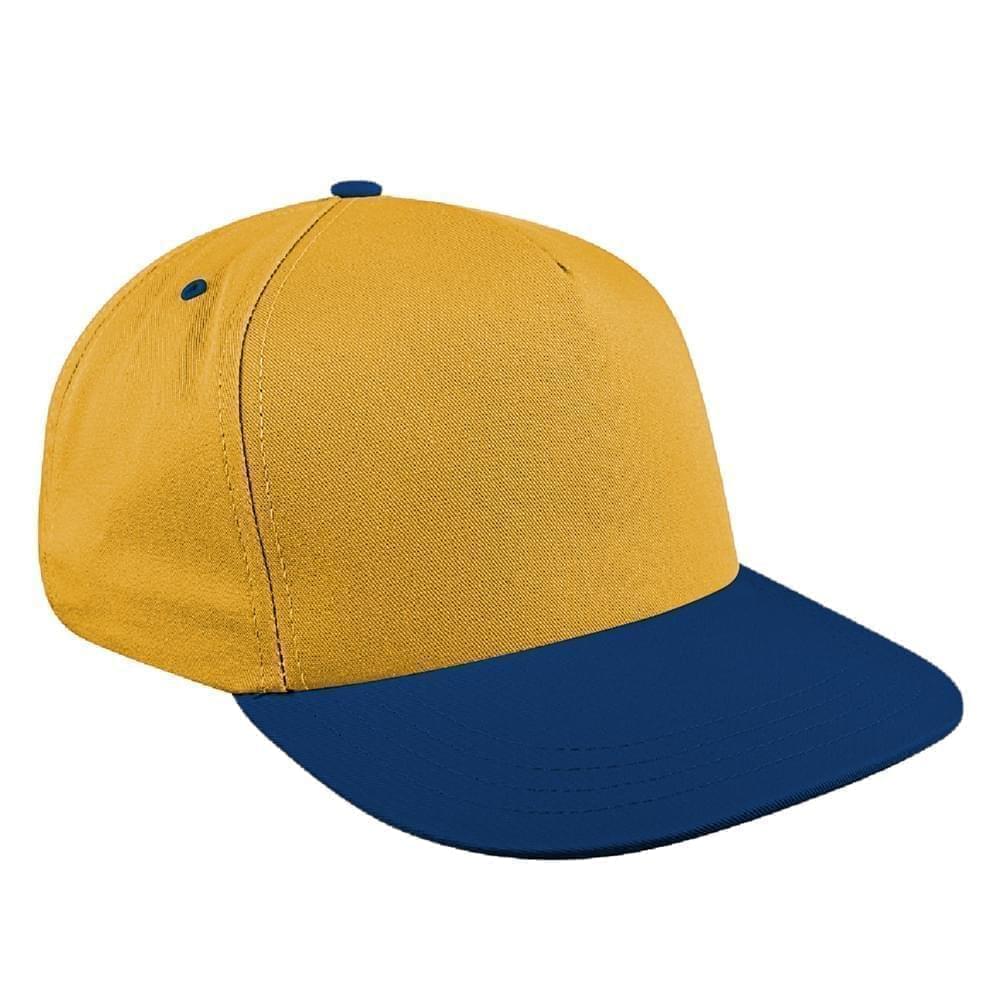 Athletic Gold-Navy Brushed Slide Buckle Skate Hat