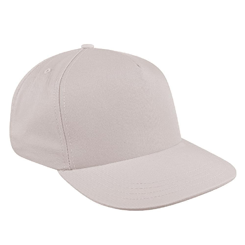 Putty Brushed Leather Skate Hat