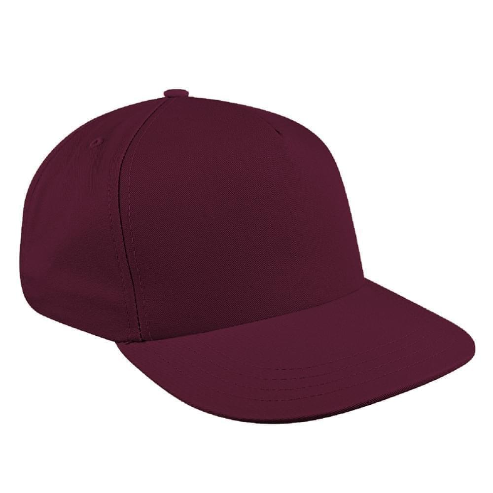 Solid Eyelets Twill Snapback Skate Hat