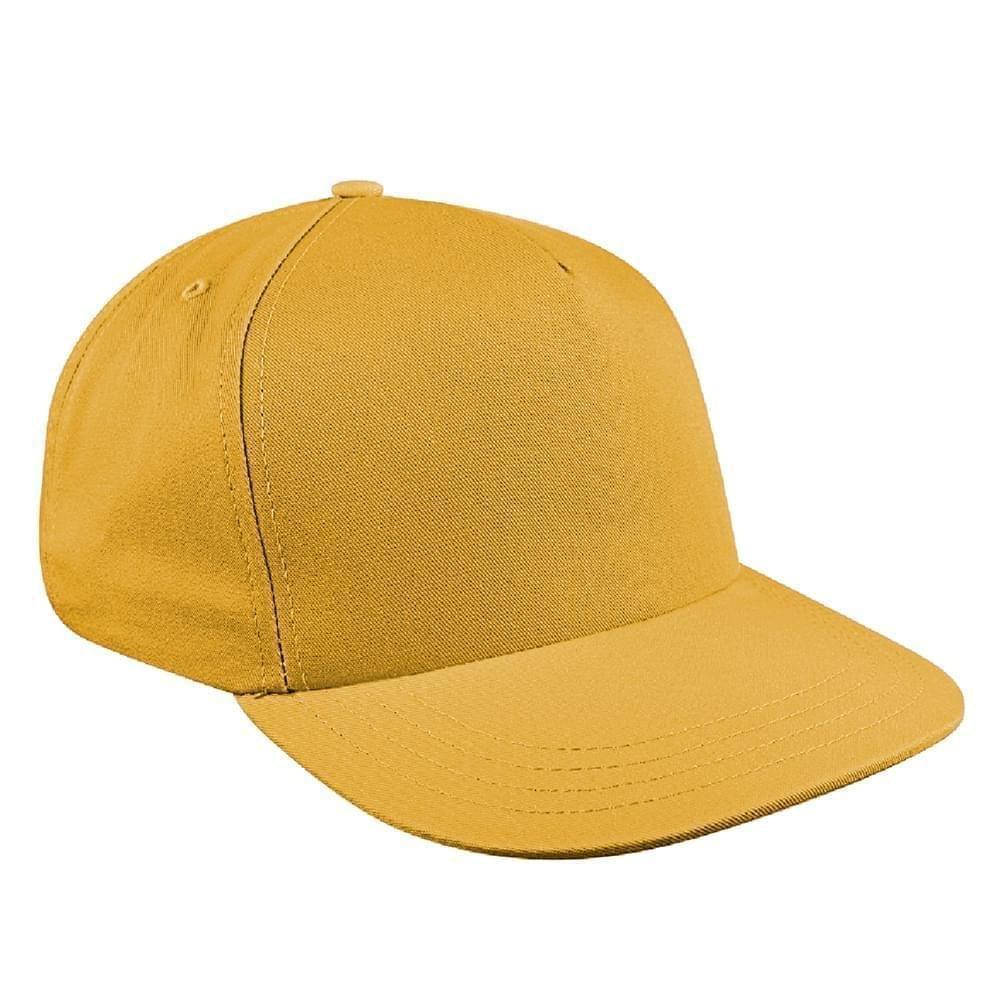 Athletic Gold Brushed Snapback Skate Hat