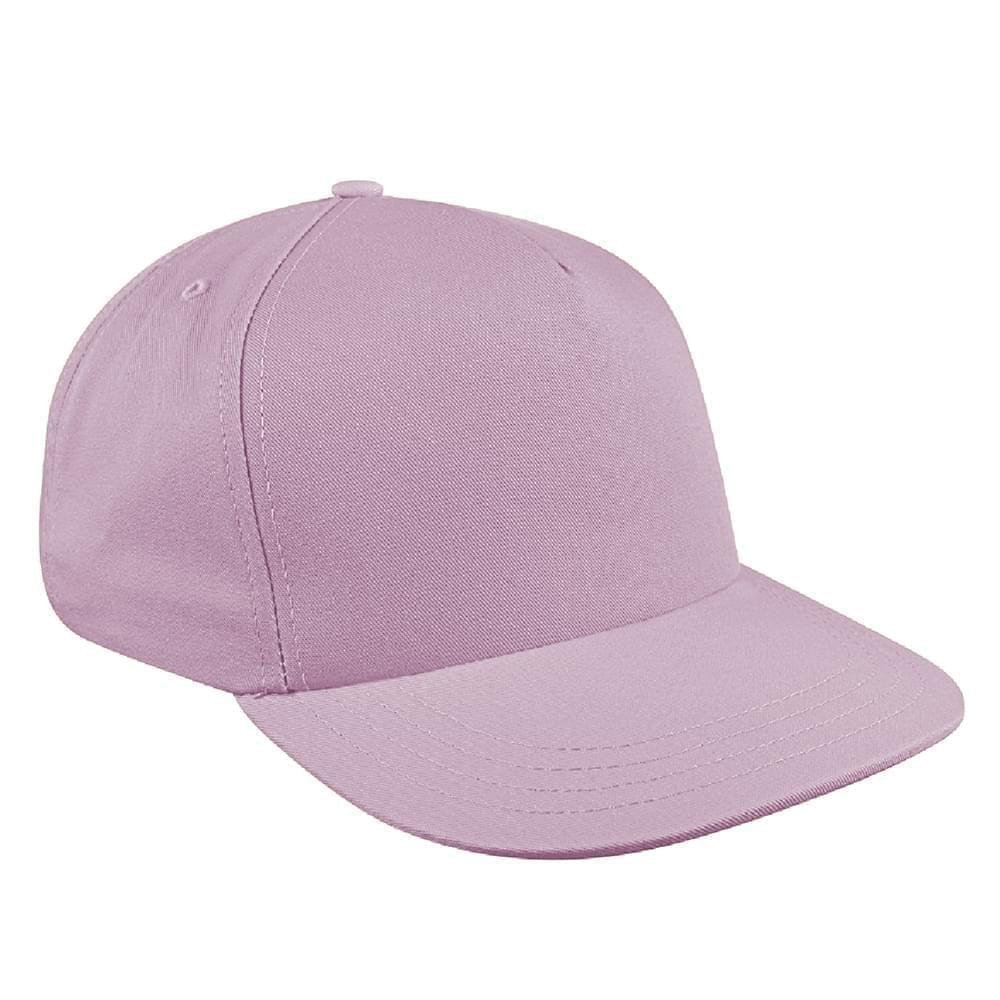 Pink Brushed Self Strap Skate Hat
