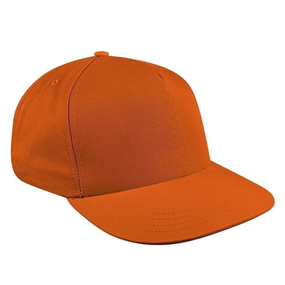 Pumpkin Brushed Self Strap Skate Hat