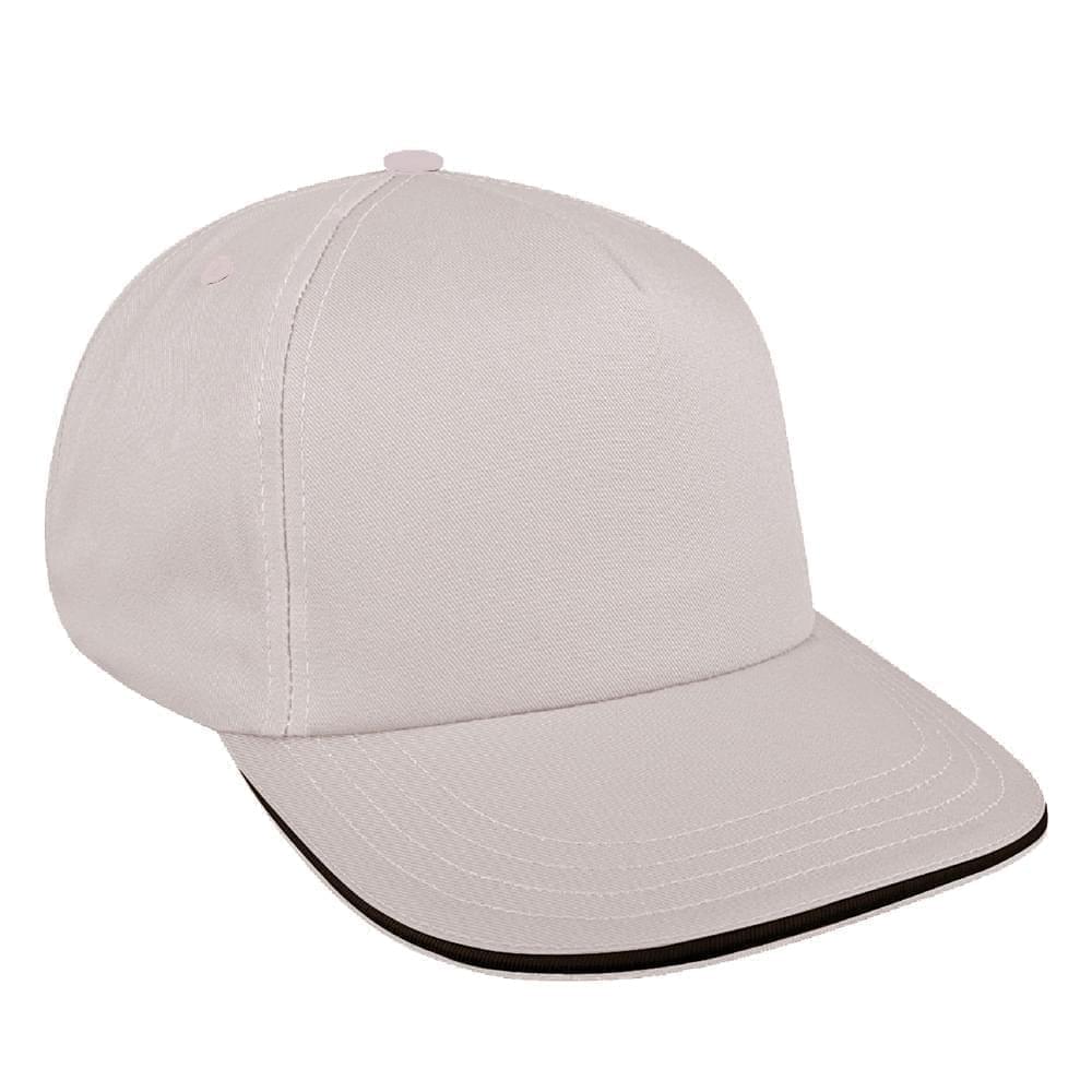 Putty-Black Ripstop Leather Skate Hat