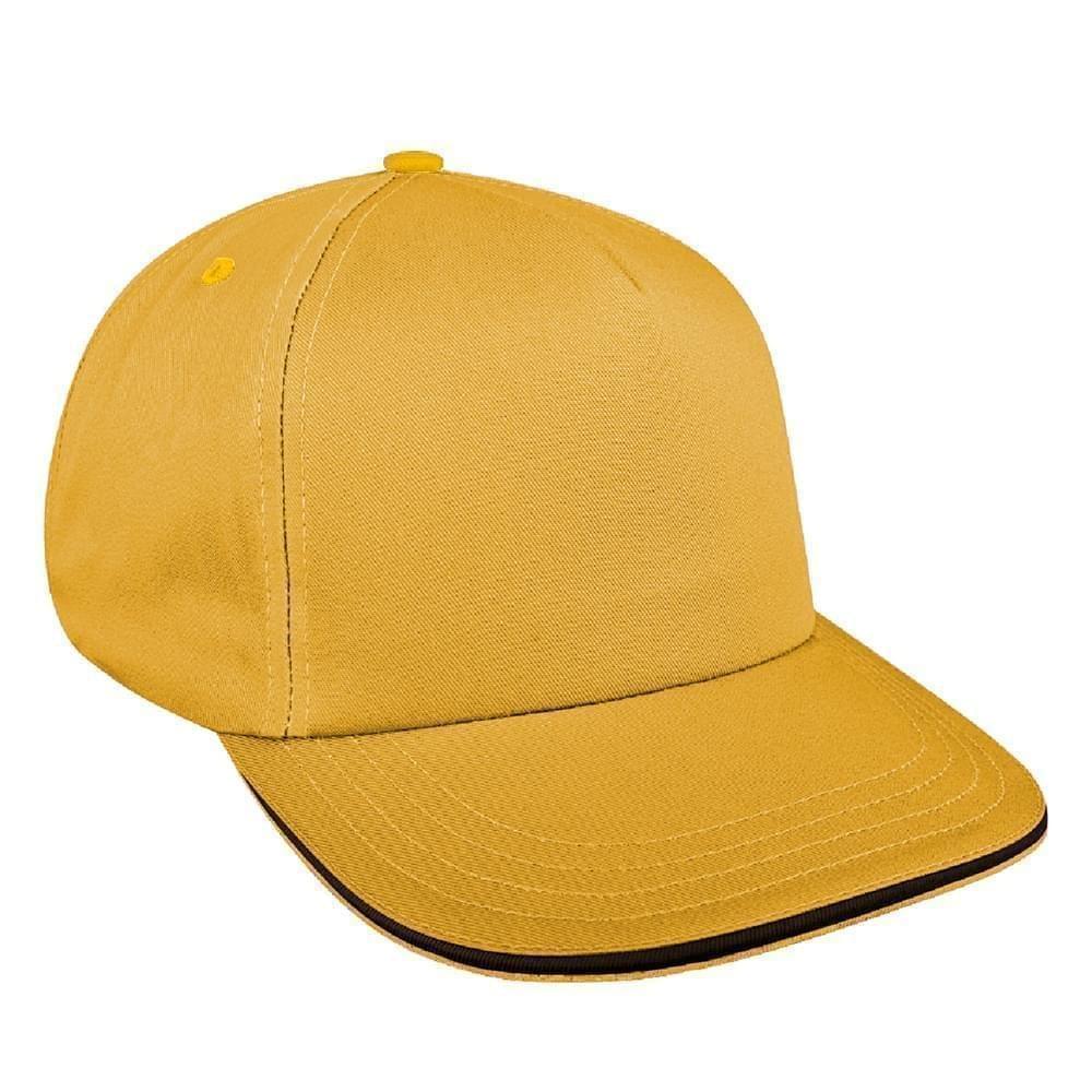 Athletic Gold-Black Wool Snapback Skate Hat
