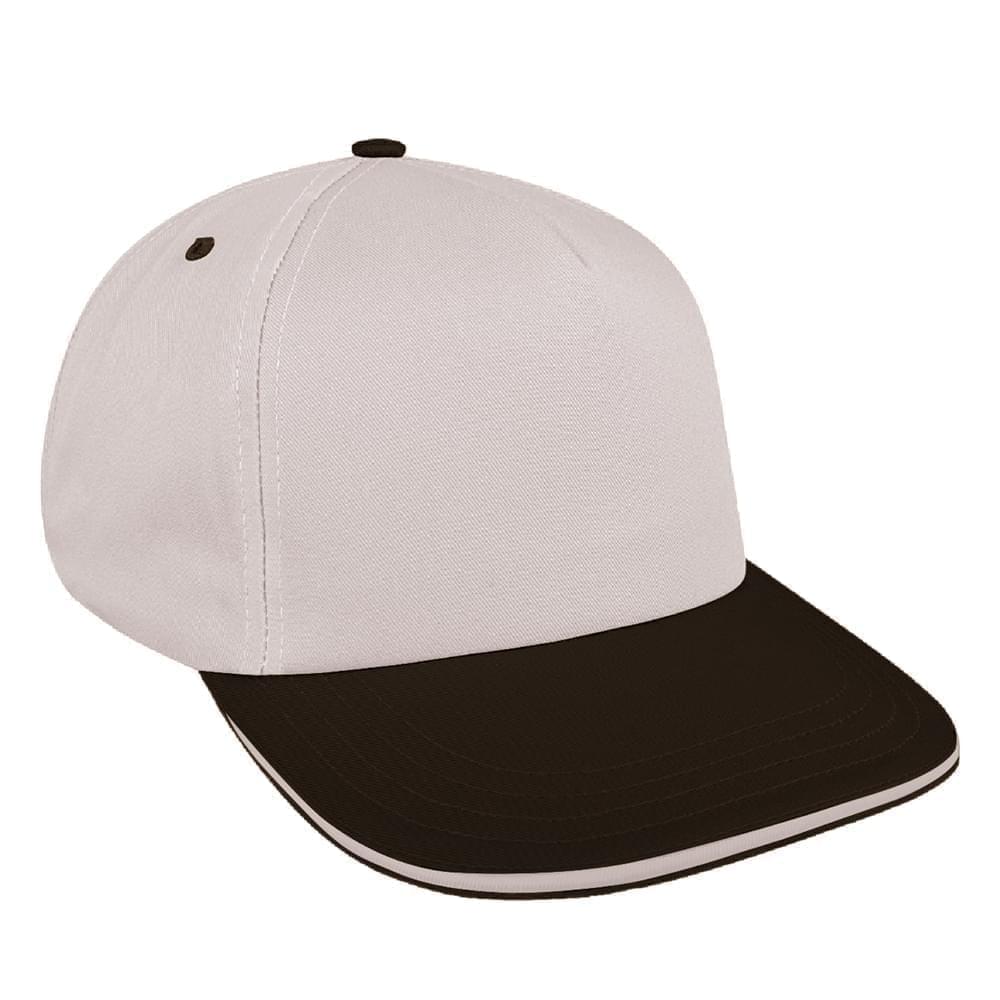 Putty-Black Brushed Self Strap Skate Hat