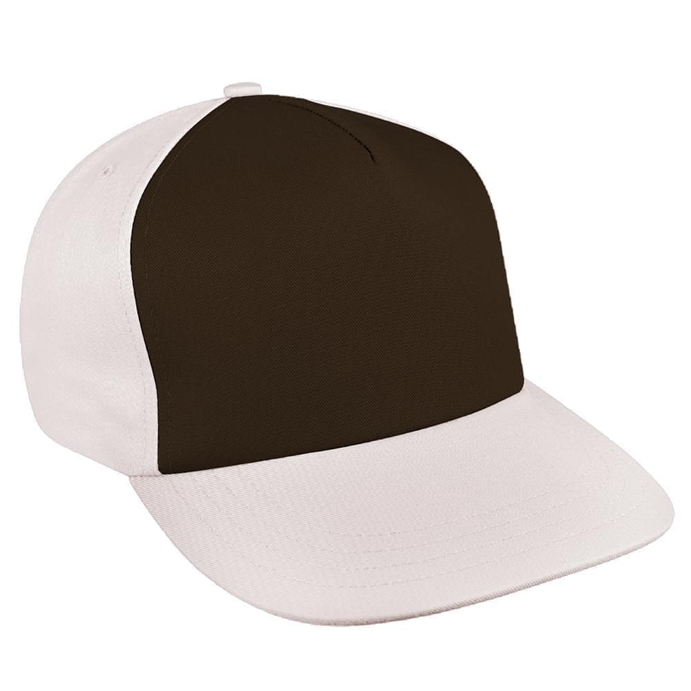Black-Putty Brushed Snapback Skate Hat