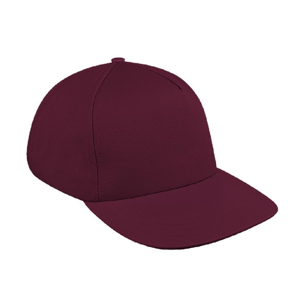 Solid Color Ripstop Snapback Skate Hat