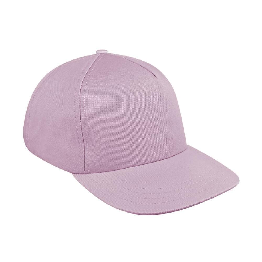 Pink Brushed Leather Skate Hat