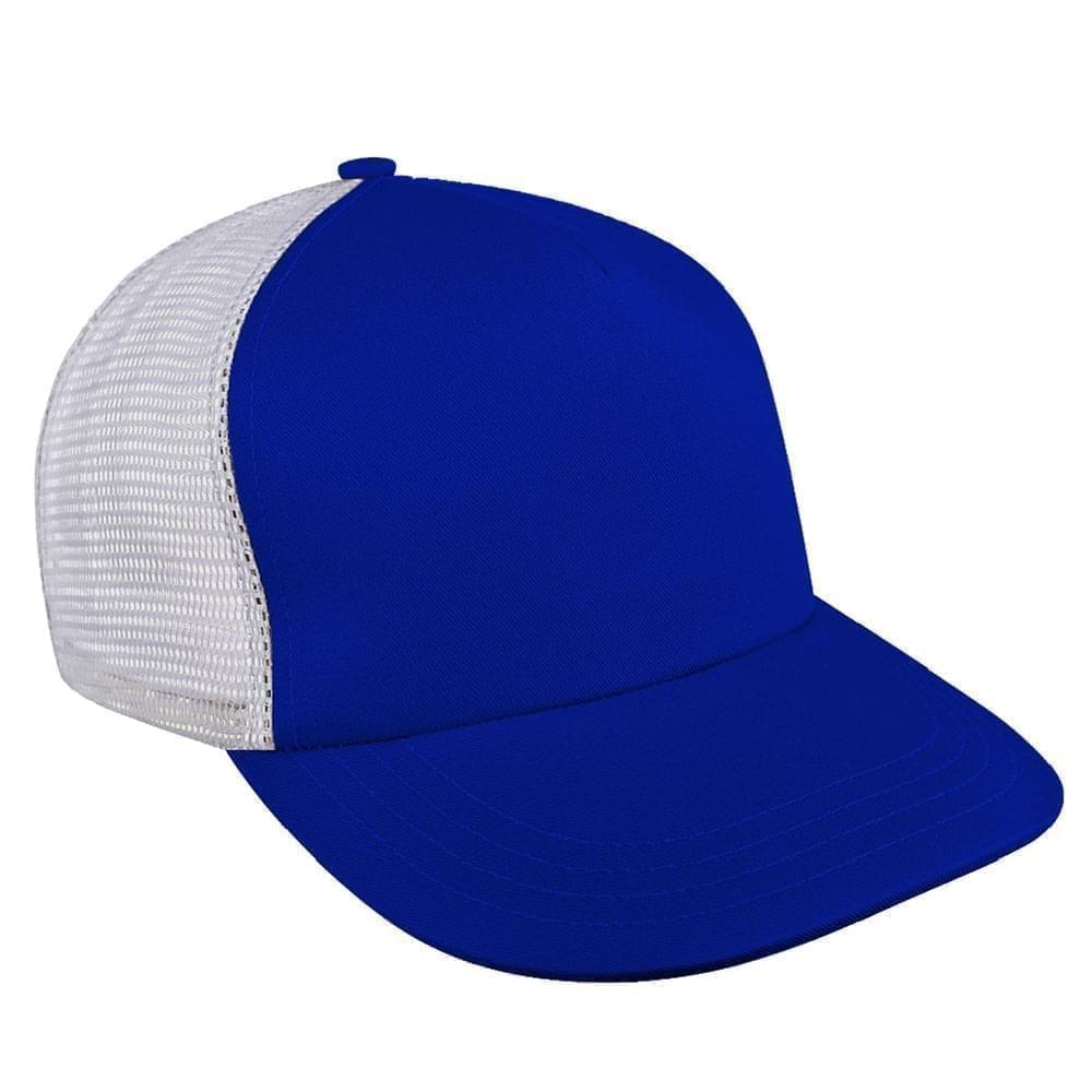 Download USA Made Royal Blue-White Brushed Front Snapback Skate Hat