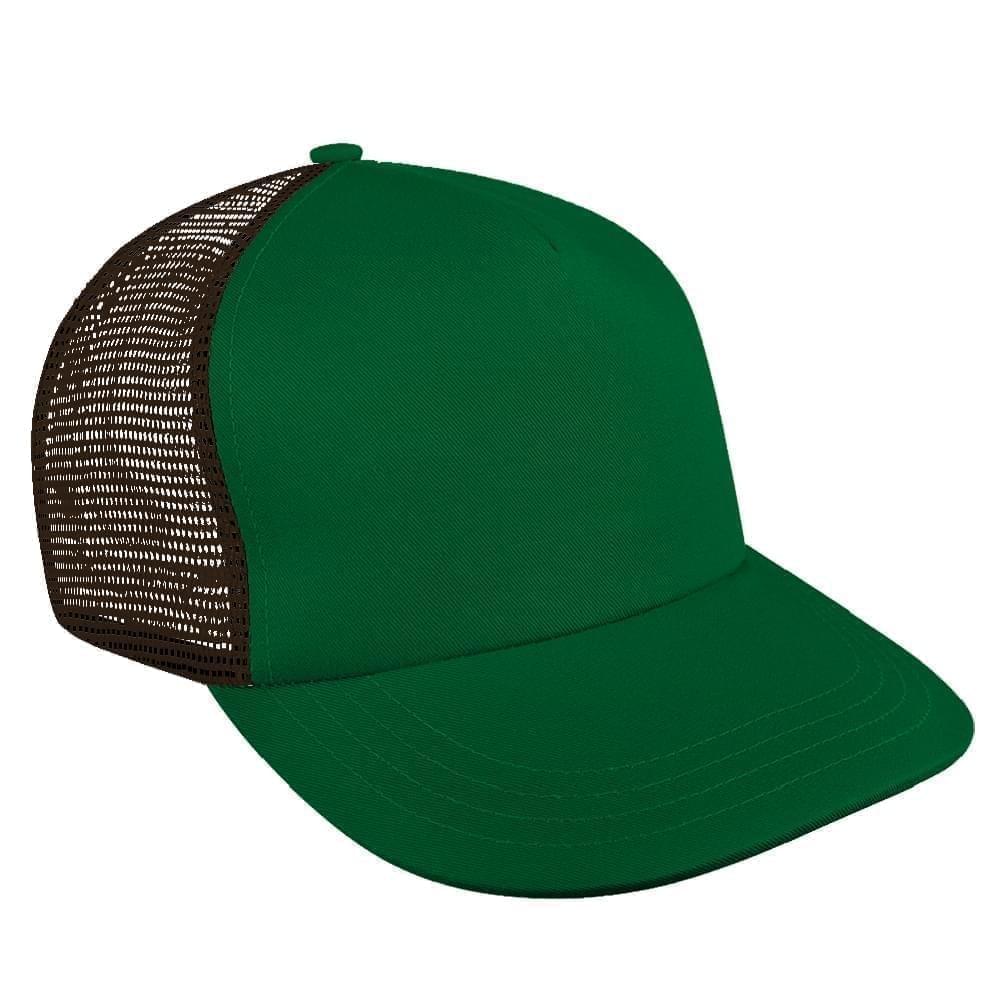 Kelly Green-Black Meshback Velcro Skate Hat