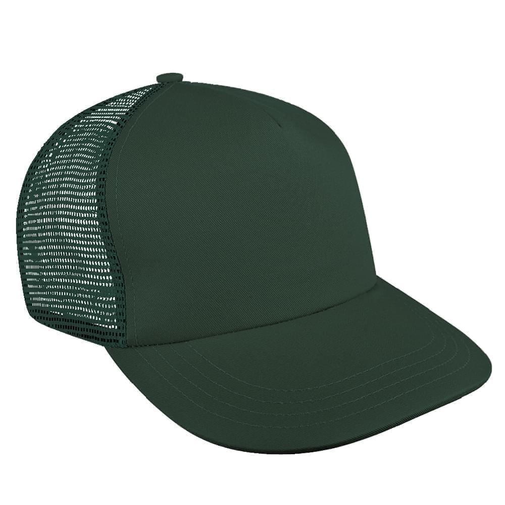 Solid Mesh Back Meshback Slide Buckle Skate Hat