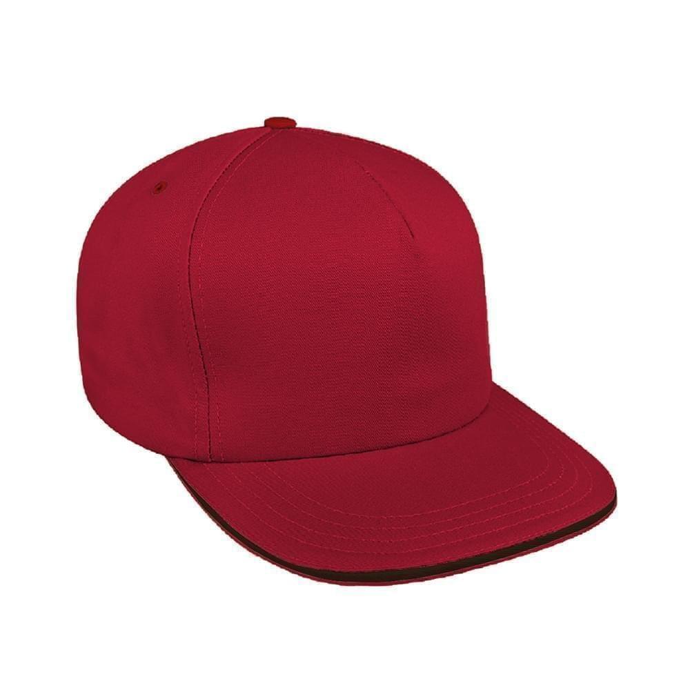 Sandwich Brim Brushed Leather Trucker
