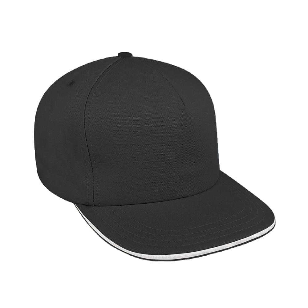 Sandwich Brim Denim Leather Trucker