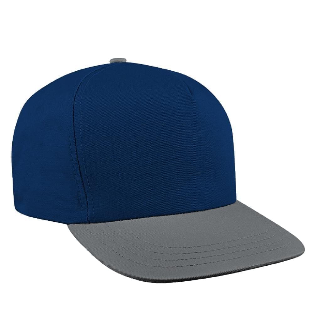 Navy-Light Gray Pro Knit Leather Trucker