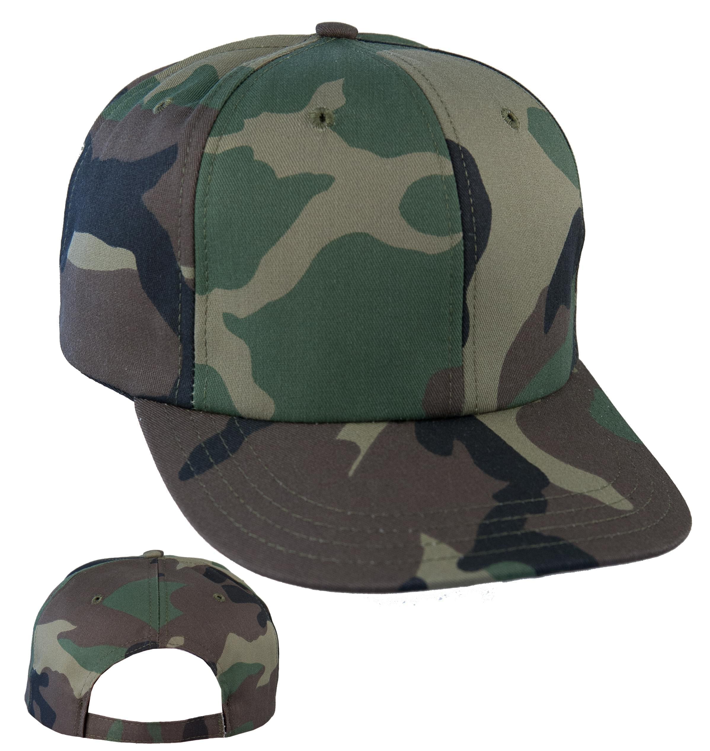 Prostyle Woodland Camo Baseball Hats Caps USA Made by Unionwear