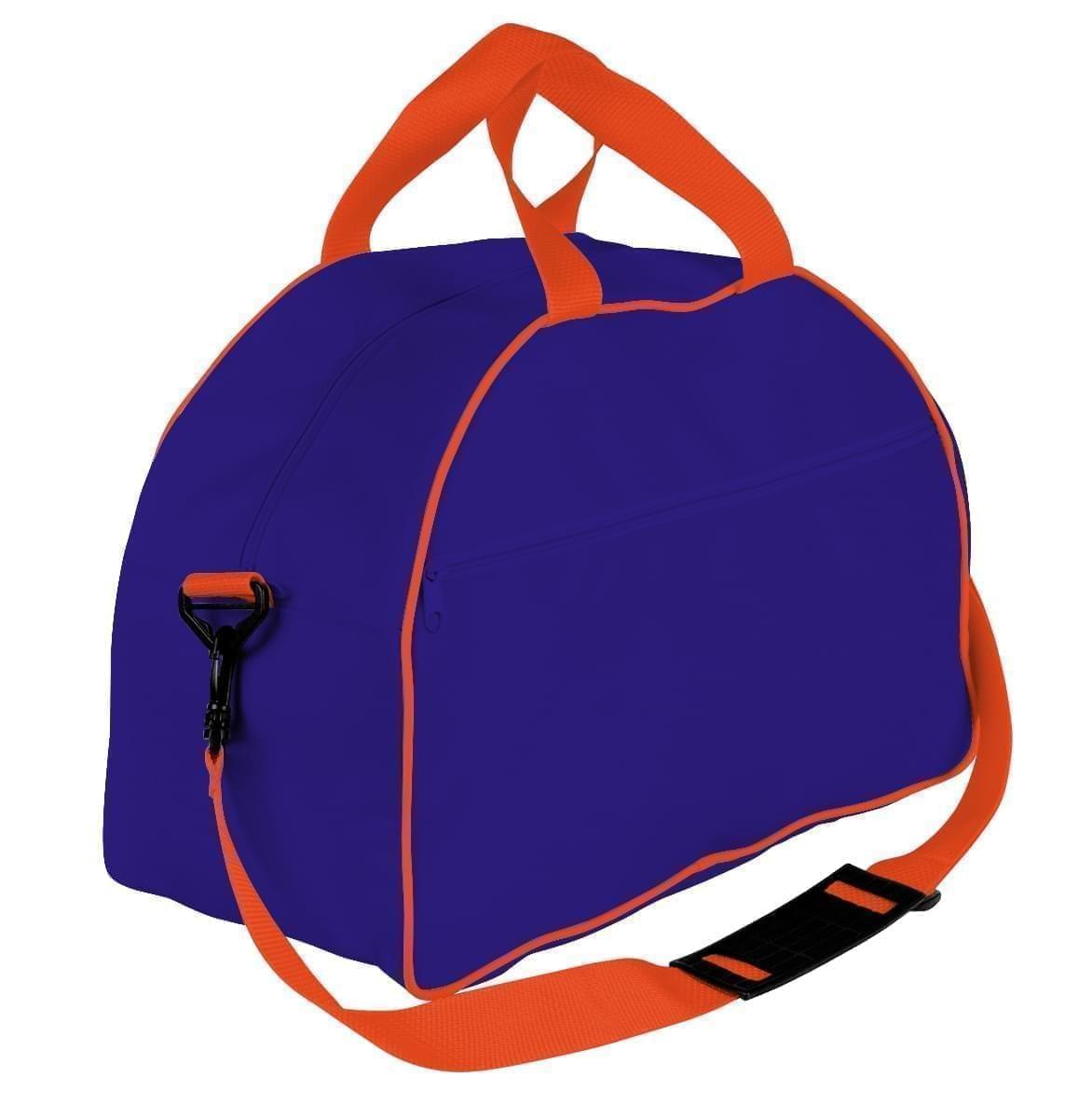 USA Made Nylon Poly Weekender Duffel Bags, Purple-Orange, 6PKV32JAY0