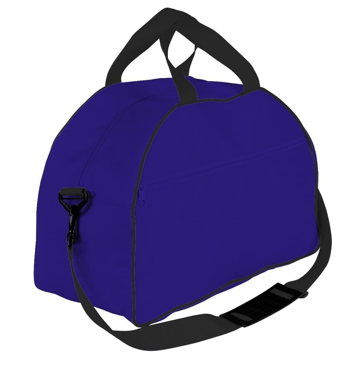 USA Made Nylon Poly Weekender Duffel Bags, Purple-Black, 6PKV32JAYR