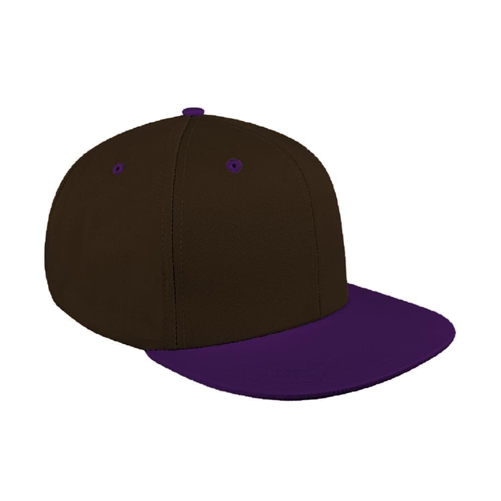 Purple flat brim hat store