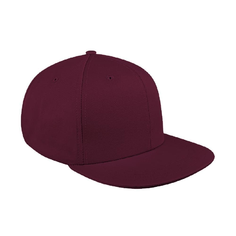 Solid Eyelets Ripstop Leather Flat Brim