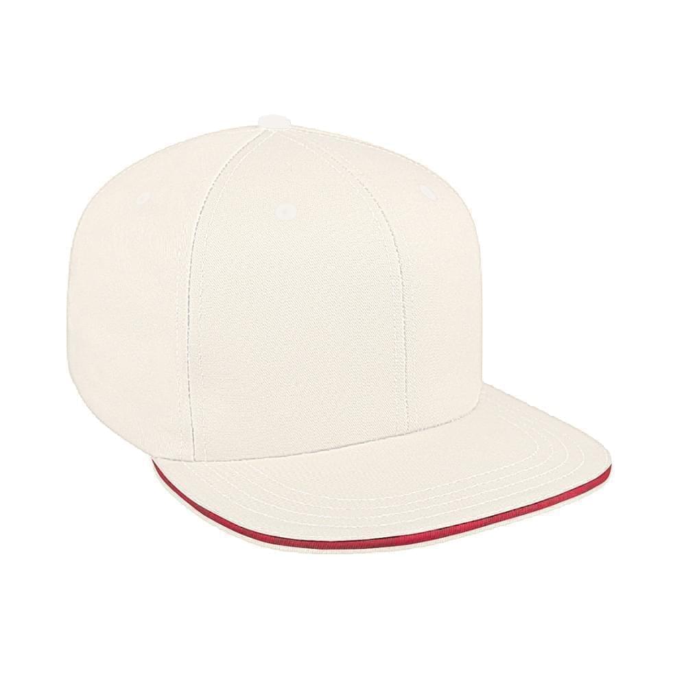 Sandwich Brim Organic Self Strap Flat Brim