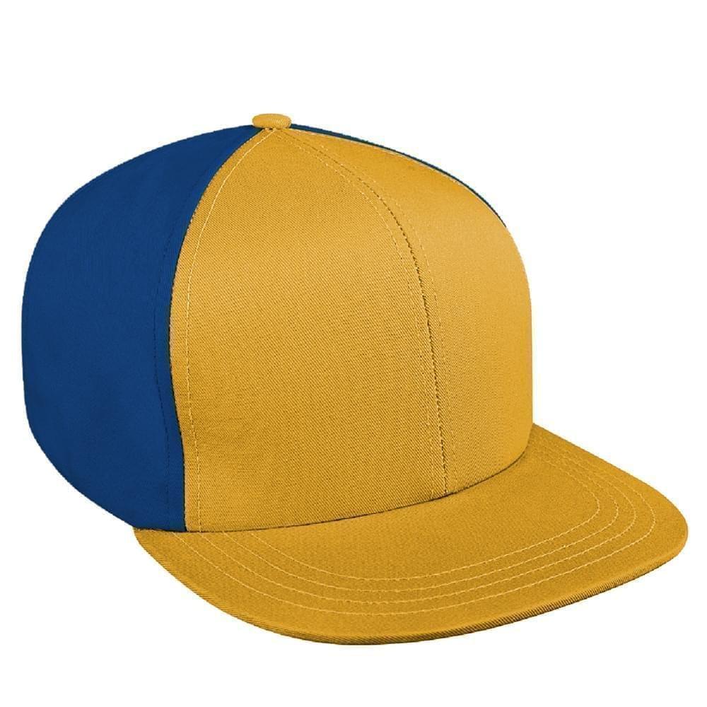 Contrast Back Wool Self Strap Flat Brim