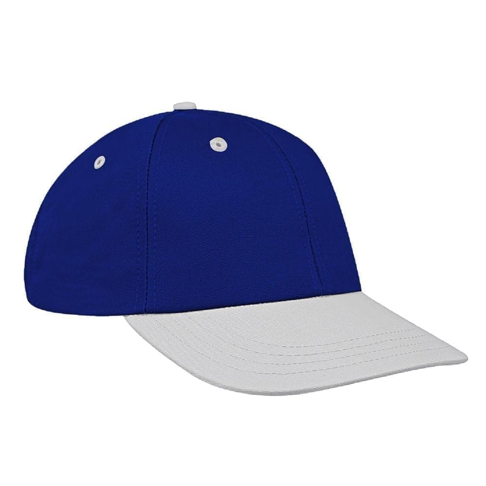Royal Blue-White Canvas Snapback Lowstyle