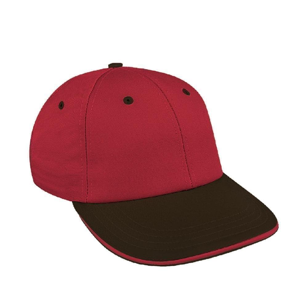 Red-Black Canvas Snapback Lowstyle