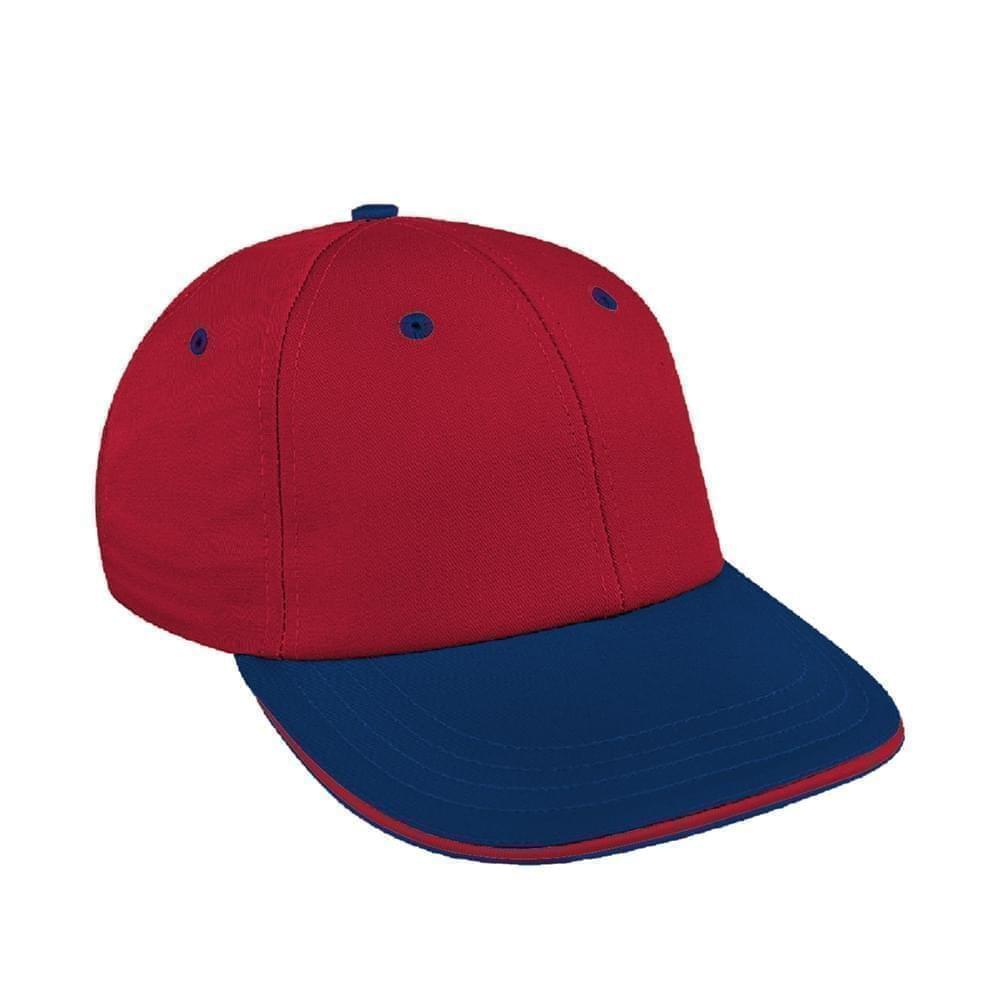 Red-Navy Canvas Snapback Lowstyle