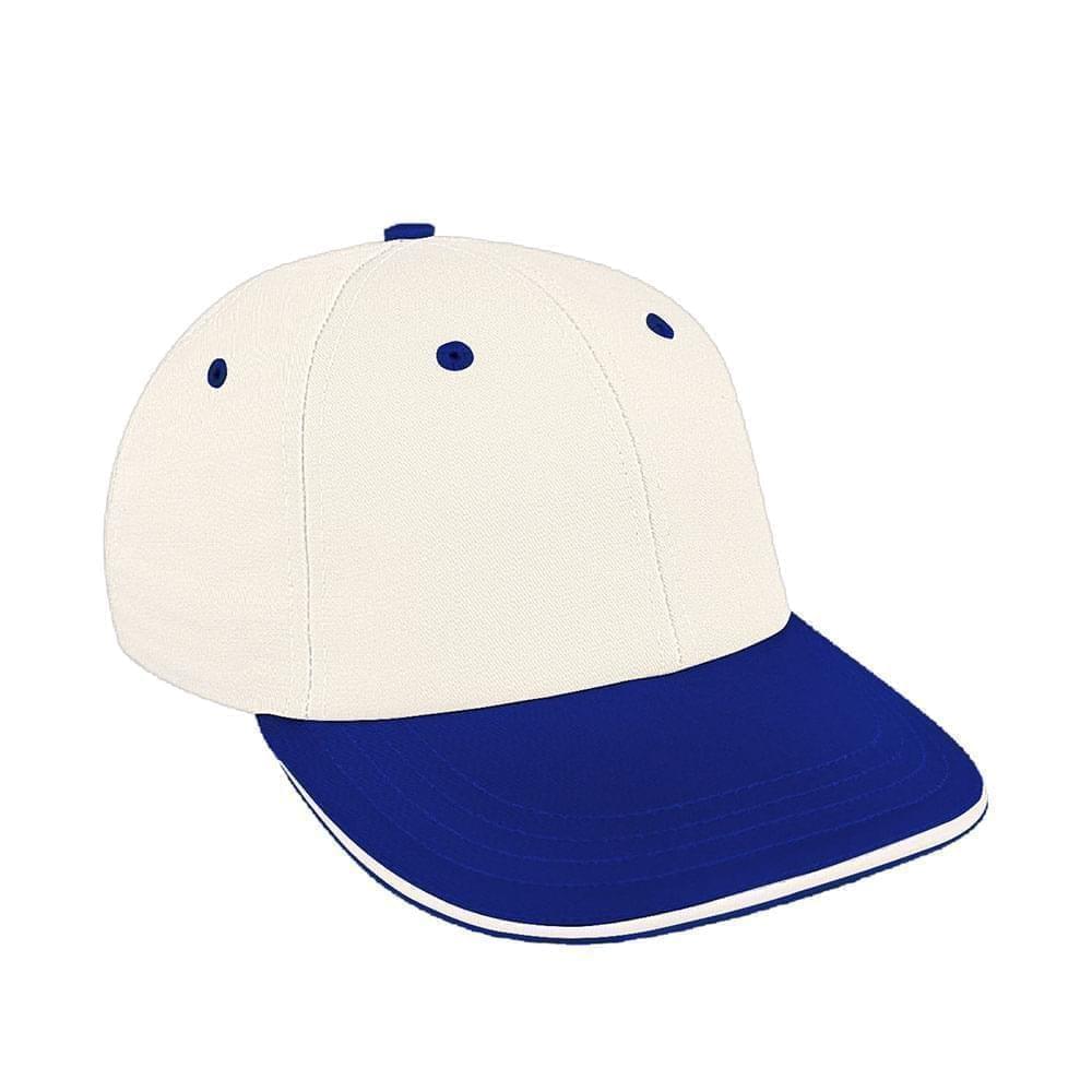 White-Royal Blue Canvas Slide Buckle Lowstyle