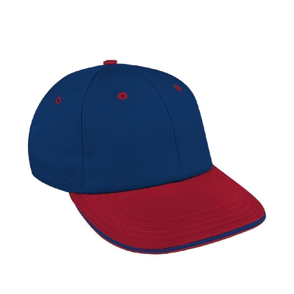 Navy-Red Canvas Snapback Lowstyle