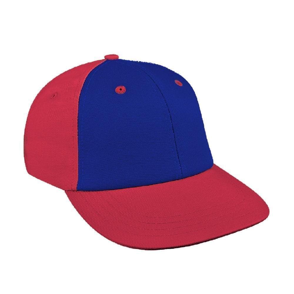 Royal Blue-Red Canvas Snapback Lowstyle