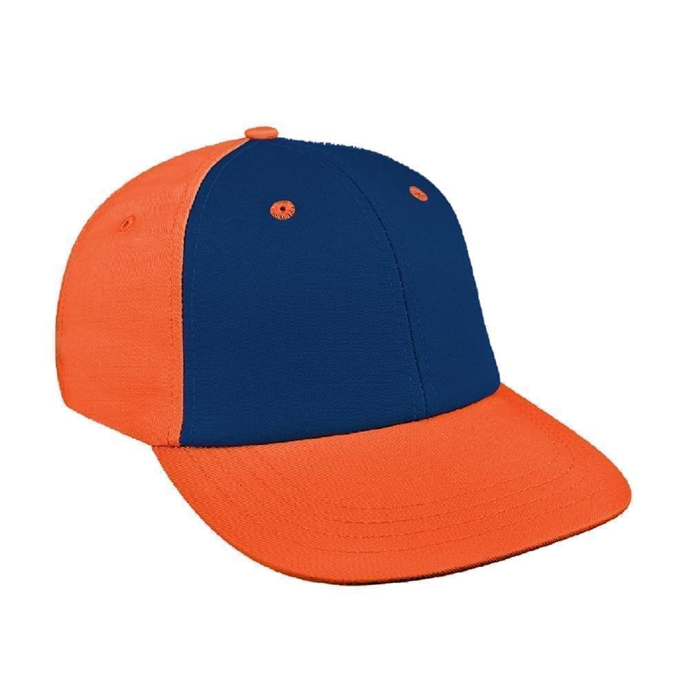 Navy-Orange Canvas Velcro Lowstyle