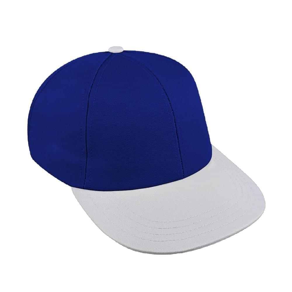 Royal Blue-White Canvas Velcro Lowstyle