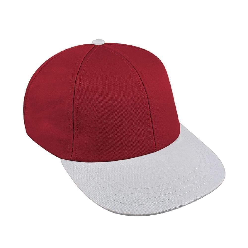 Red-White Canvas Snapback Lowstyle