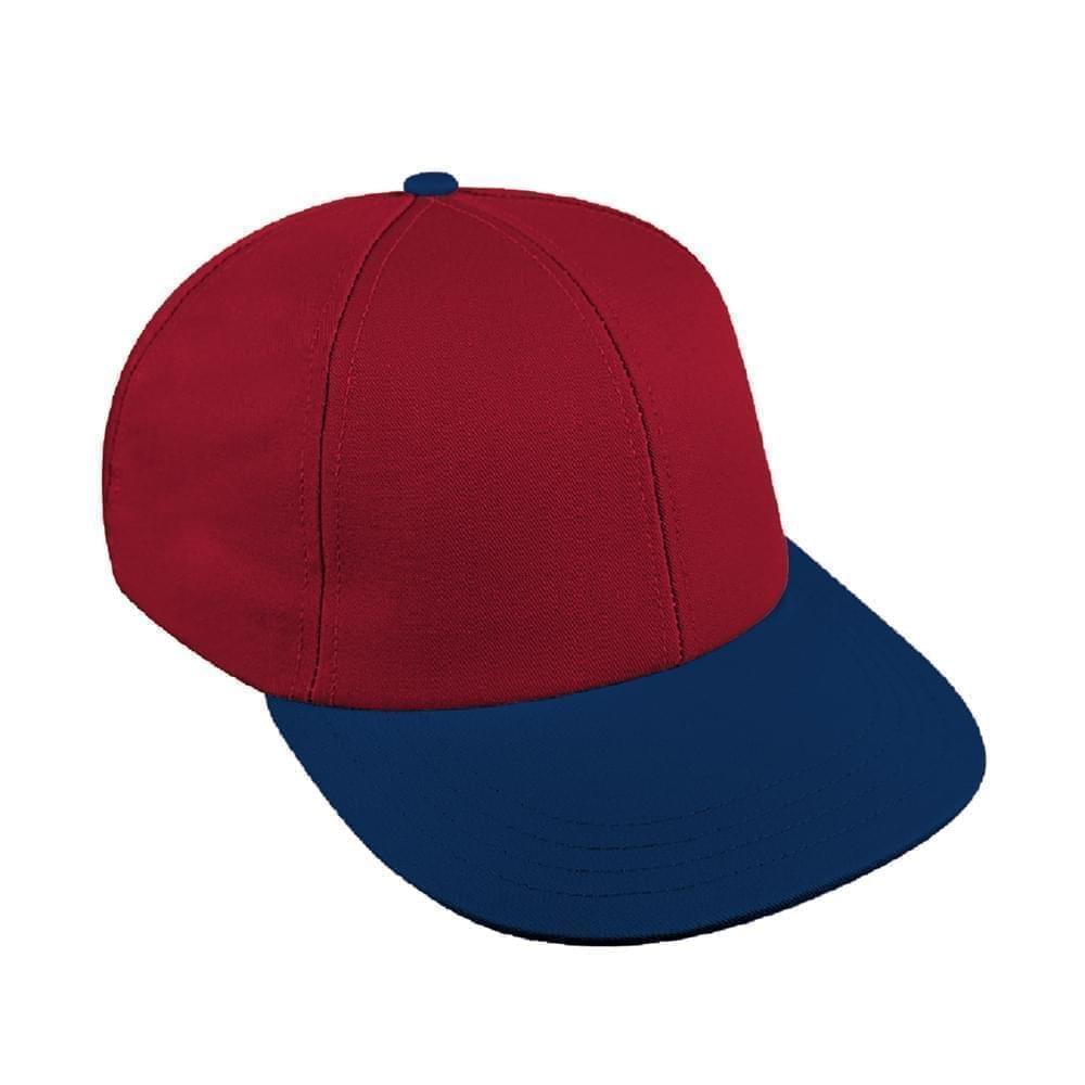 Red-Navy Canvas Snapback Lowstyle
