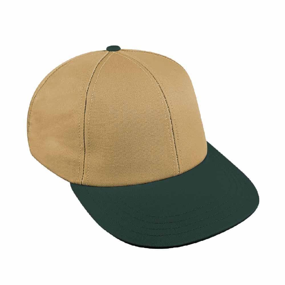 Khaki-Hunter Green Canvas Snapback Lowstyle