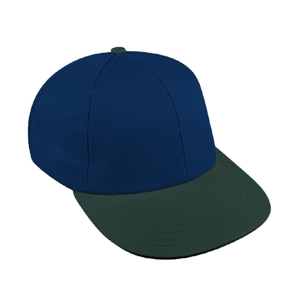 Navy-Hunter Green Canvas Snapback Lowstyle