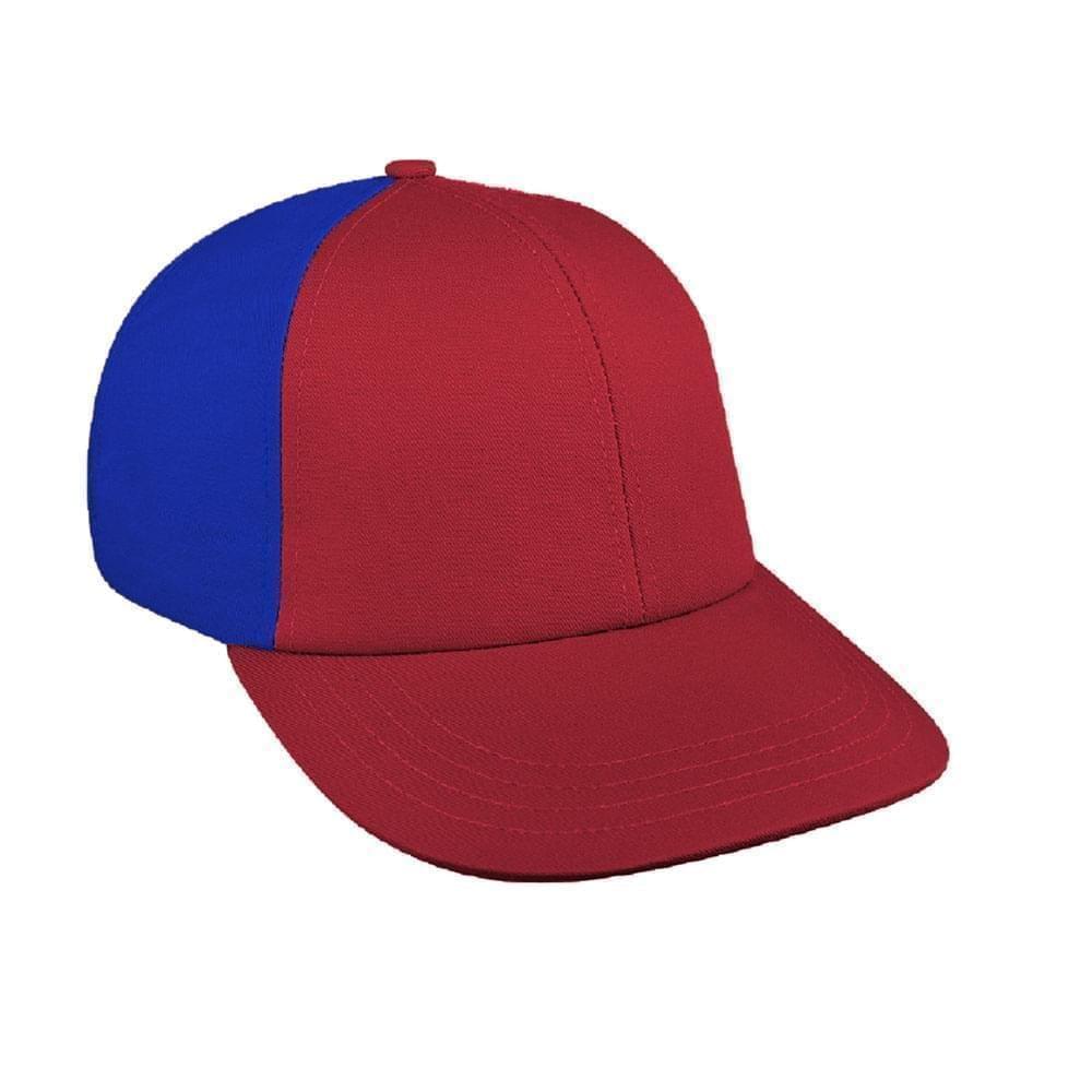 Red-Royal Blue Canvas Snapback Lowstyle