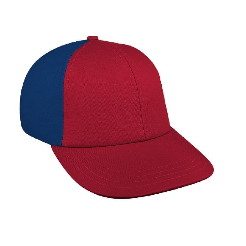 Red-Navy Canvas Slide Buckle Lowstyle