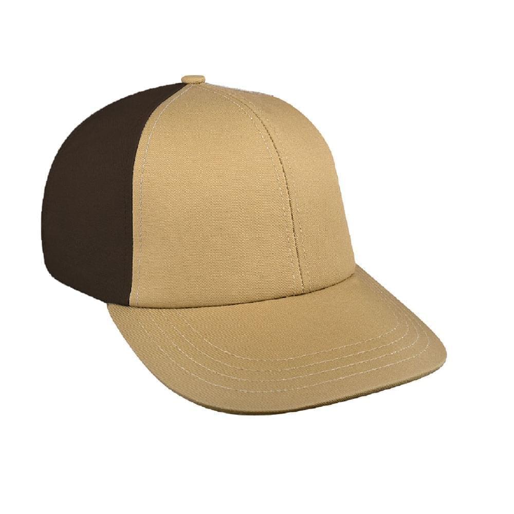 Khaki-Black Canvas Snapback Lowstyle
