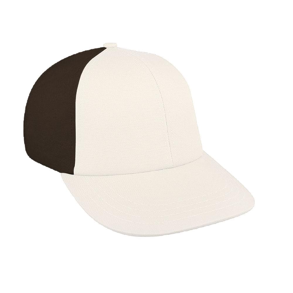 White-Black Canvas Leather Lowstyle