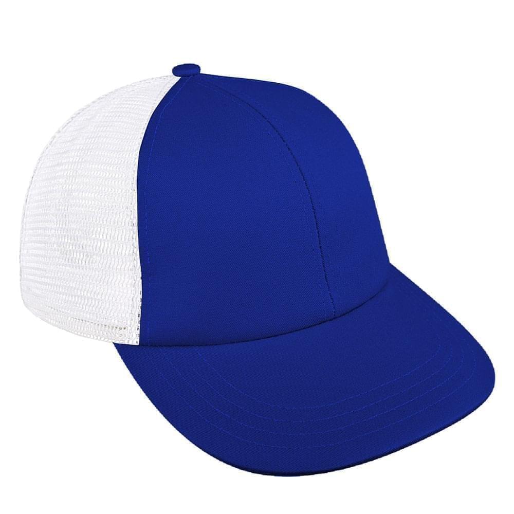 Royal Blue-White Meshback Snapback Lowstyle