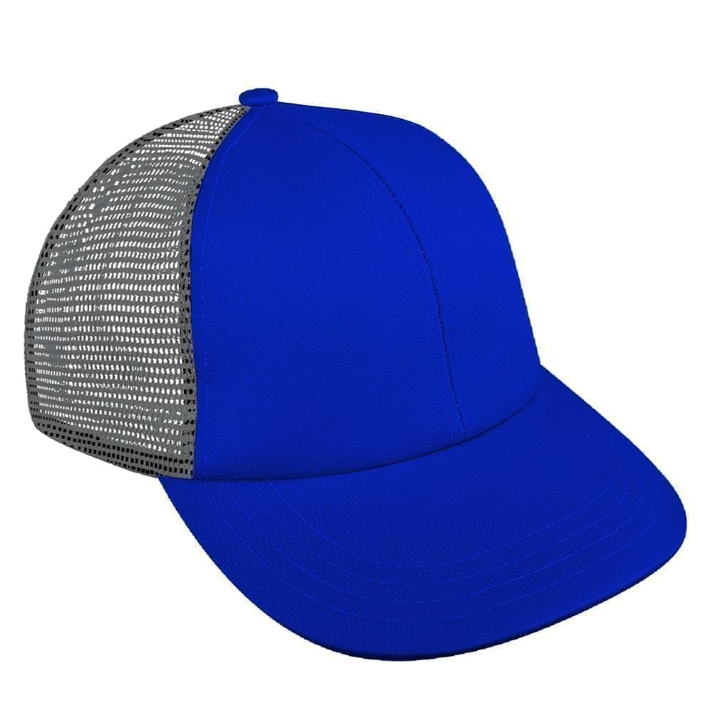 Royal Blue-Light Gray Meshback Snapback Lowstyle