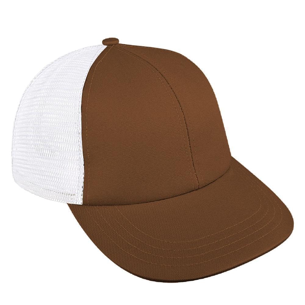 Brown-White Meshback Slide Buckle Lowstyle