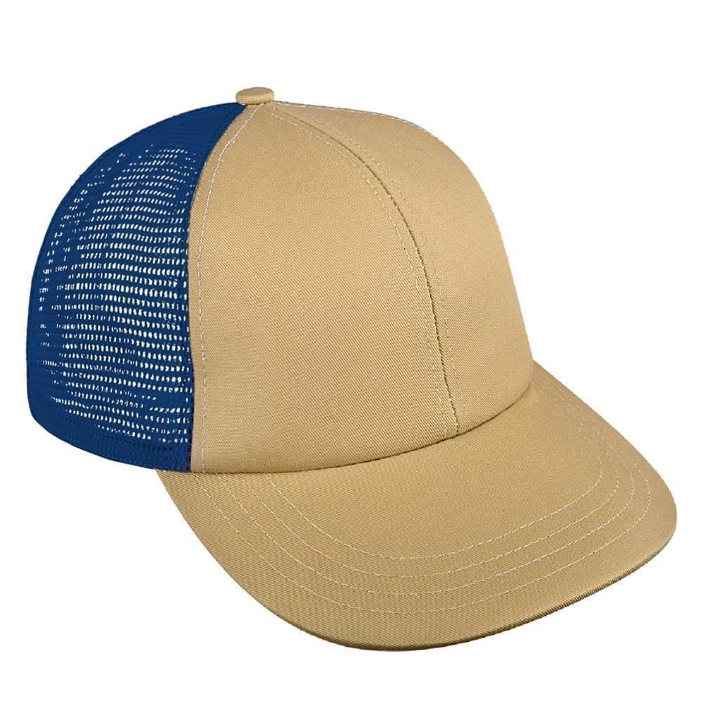 Khaki-Navy Meshback Snapback Lowstyle