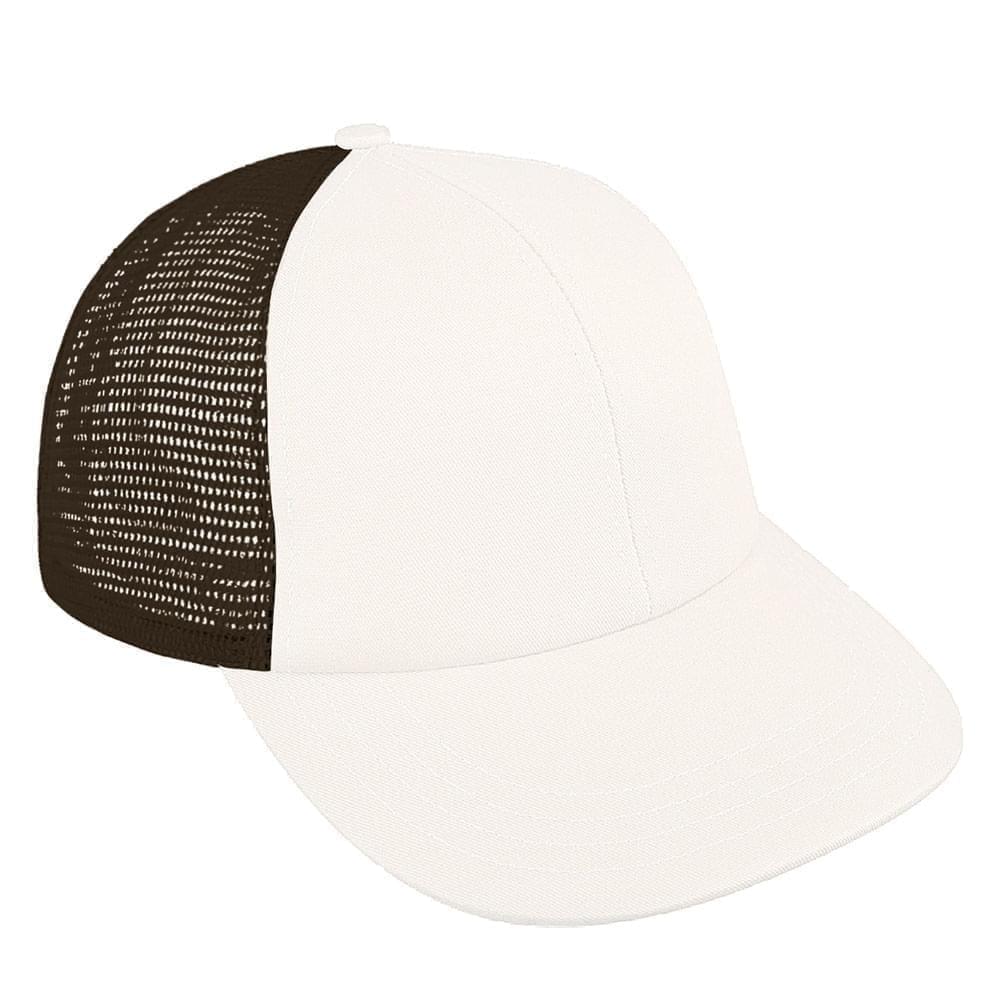 White-Black Meshback Velcro Lowstyle