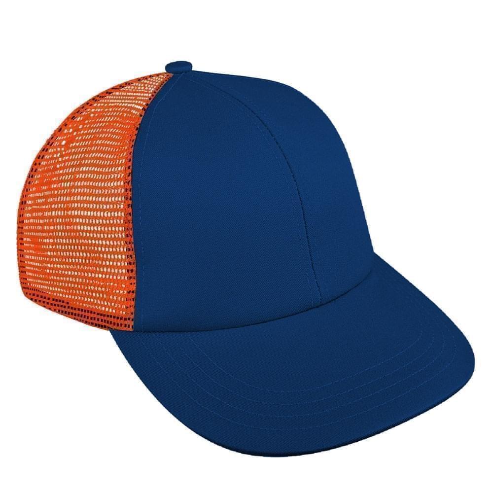 Navy-Orange Meshback Velcro Lowstyle