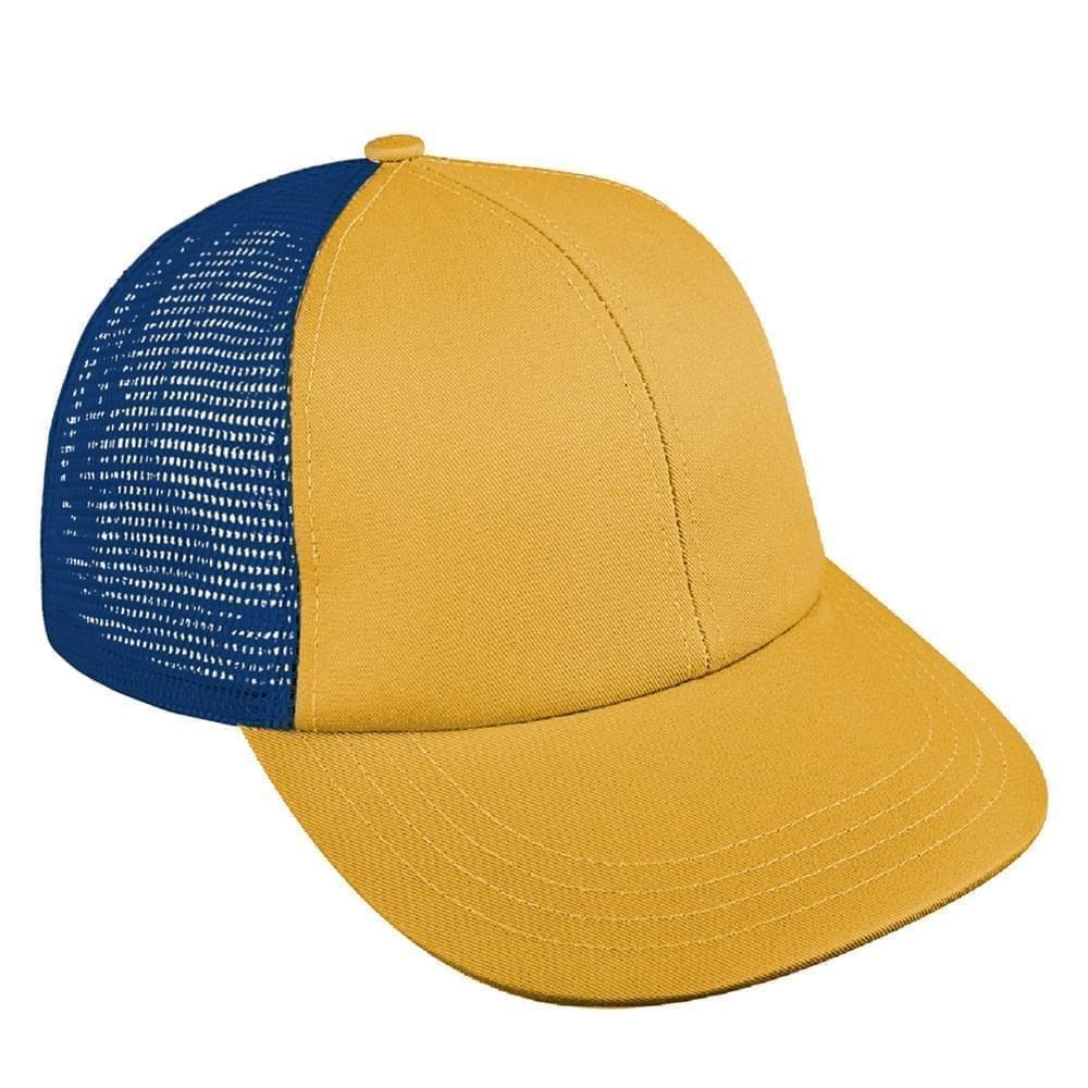 Athletic Gold-Navy Meshback Snapback Lowstyle