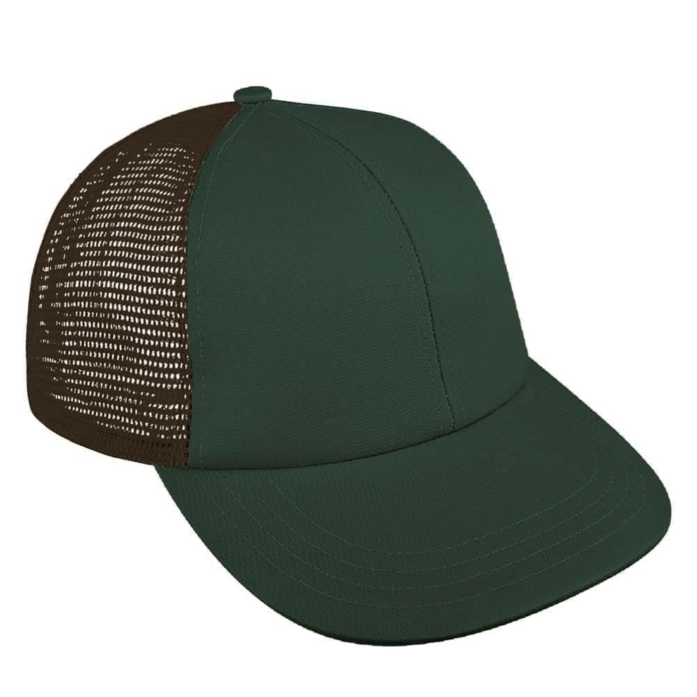 Hunter Green-Black Meshback Velcro Lowstyle