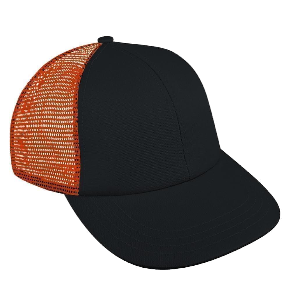 Dark Gray-Orange Meshback Velcro Lowstyle
